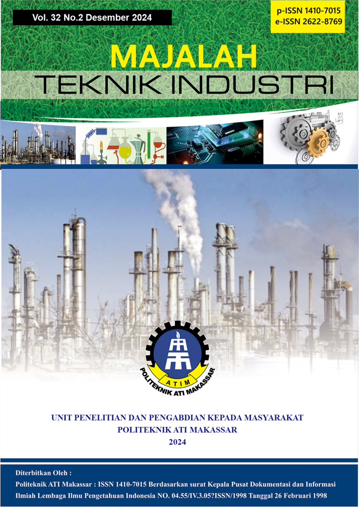 					Lihat Vol 32 No 2 (2024): Majalah Teknik Industri
				