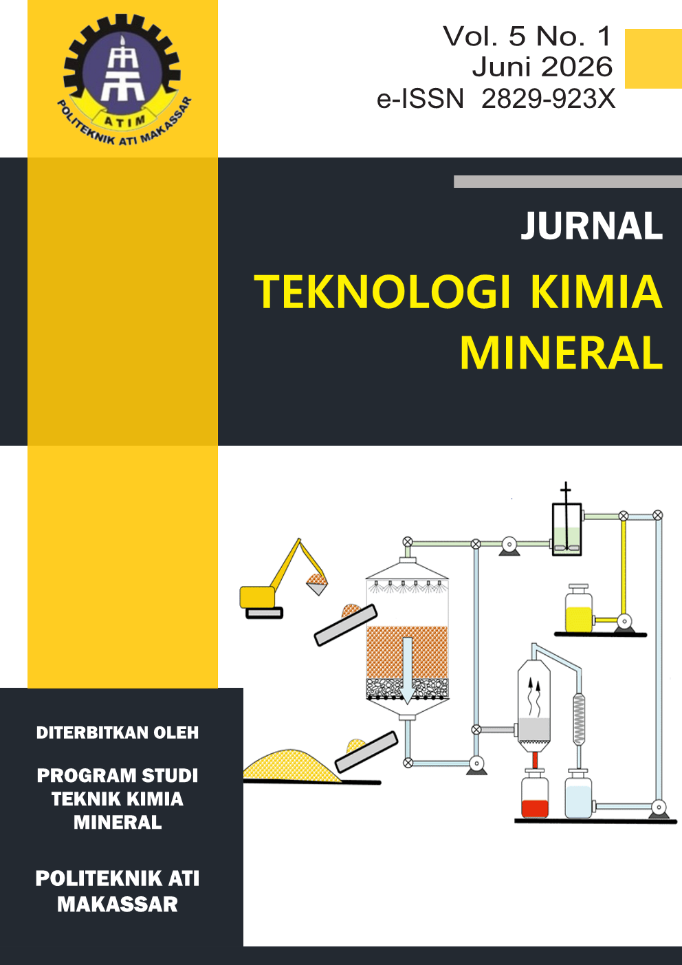 					Lihat Vol 5 No 1 (2026): JURNAL TEKNOLOGI KIMIA MINERAL
				