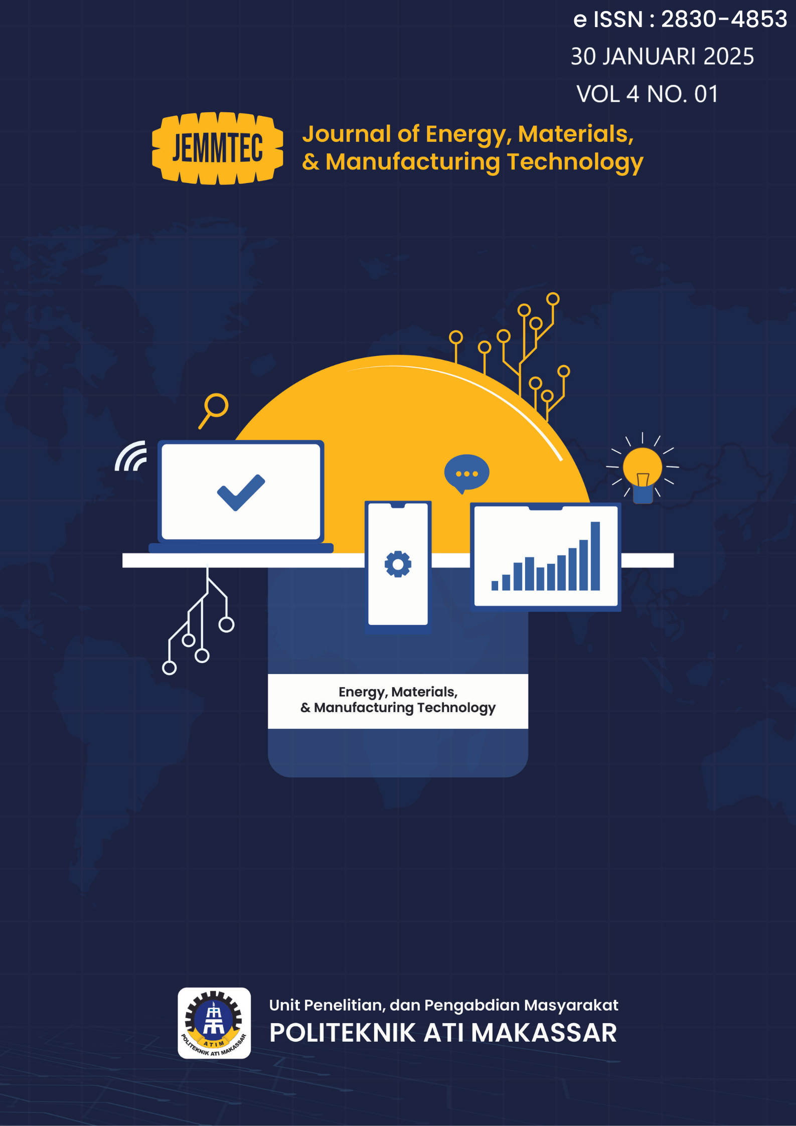 					Lihat Vol 4 No 01 (2025): Journal of Energy, Materials, & Manufacturing Technology 
				