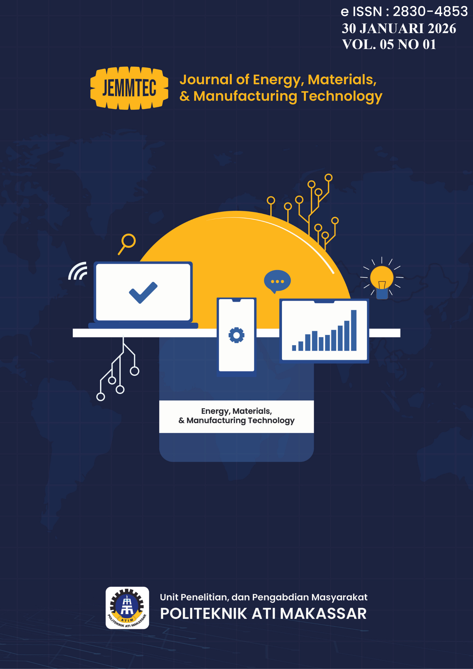 					Lihat Vol 5 No 01 (2026): Journal of Energy, Materials, & Manufacturing Technology 
				