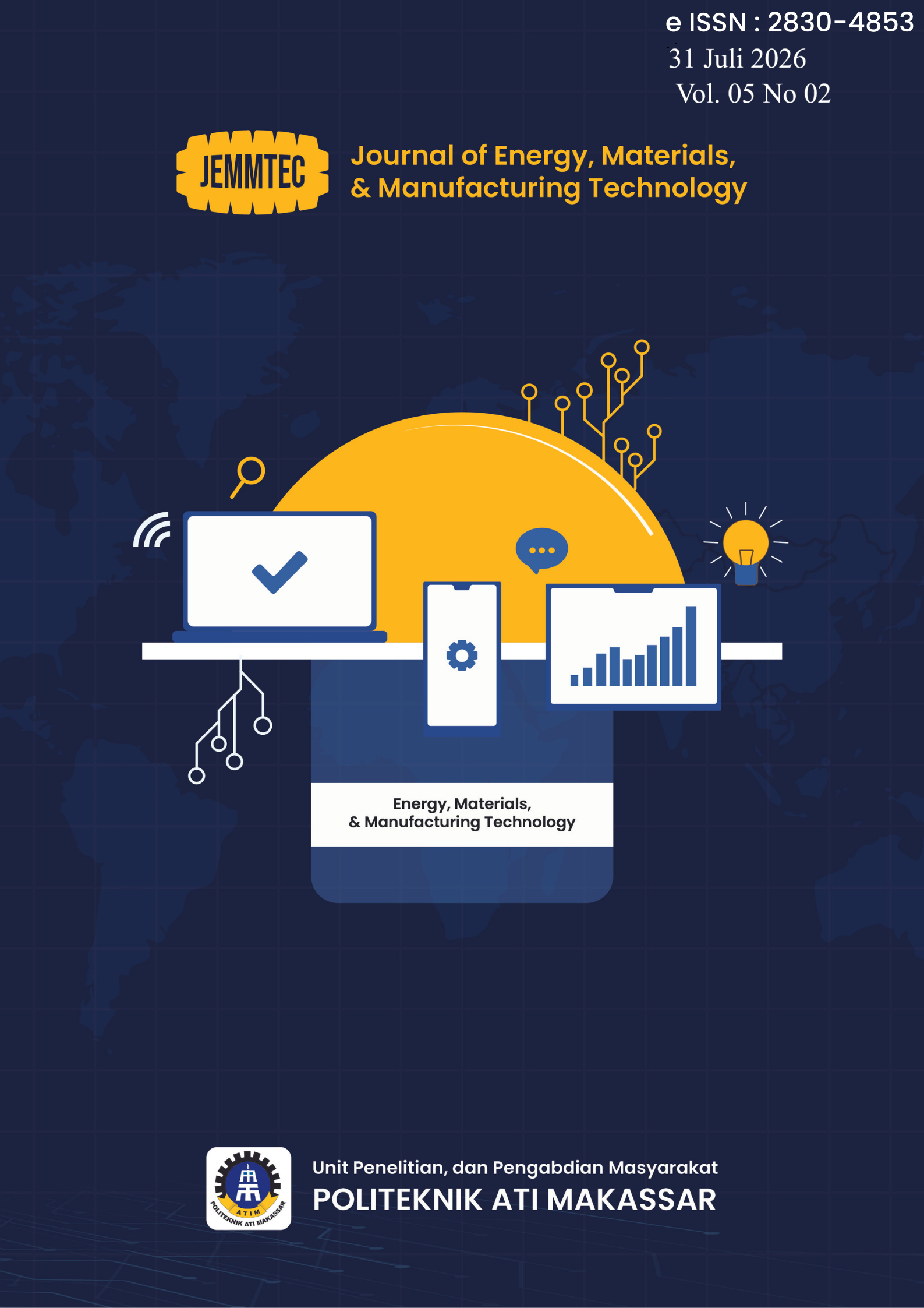 					Lihat Vol 5 No 02 (2026): Journal of Energy, Materials, & Manufacturing Technology 
				